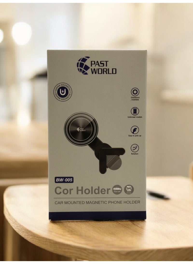 PAST WORLD MaxiF Magnetic Car Phone Holder – Mounts to the corner of the screen with superior stability from Past World - Image 2